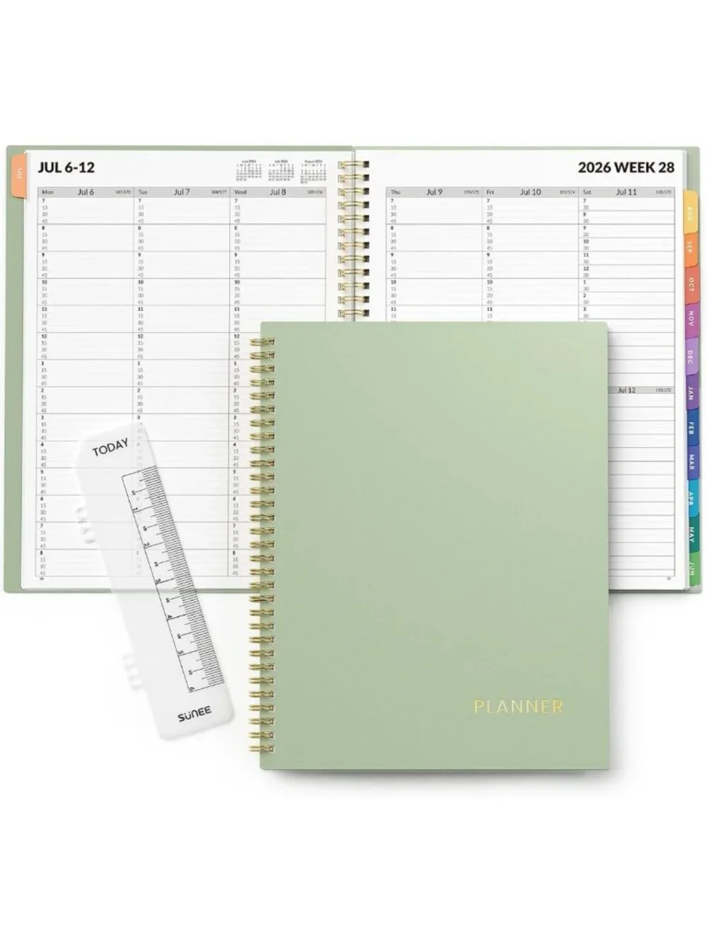 2026-2027 Academic Planner - Weekly & Monthly, Quarter-Hourly, Flexible Cover